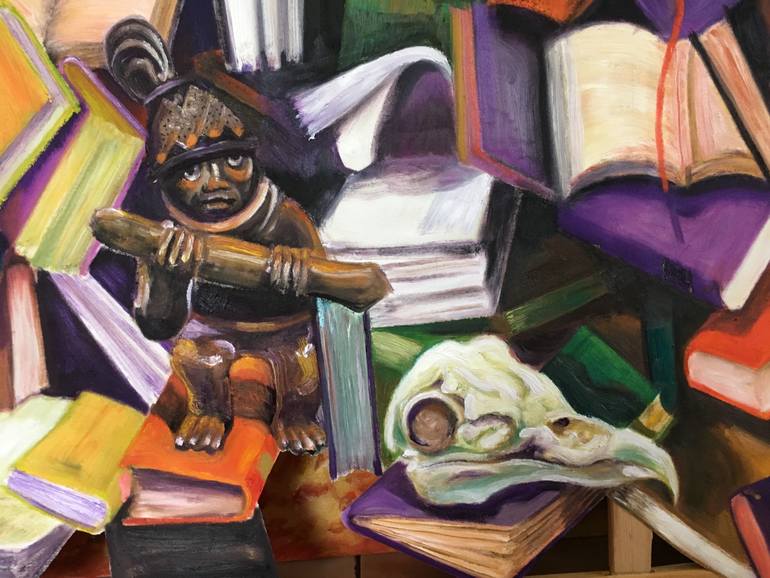Original Figurative Time Painting by Sabine Bachem