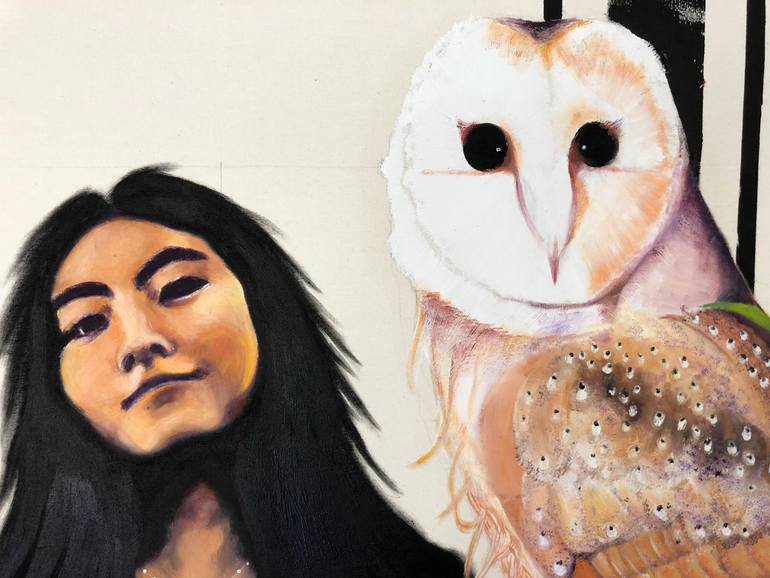 Original Figurative Time Painting by Sabine Bachem