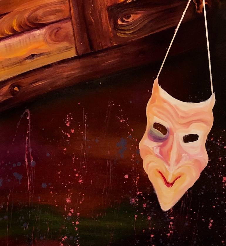 Original Figurative Time Painting by Sabine Bachem