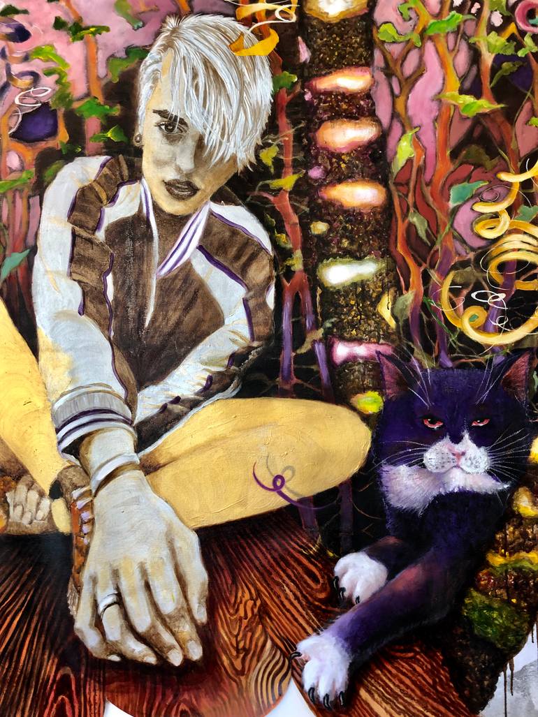 Original Figurative Time Painting by Sabine Bachem