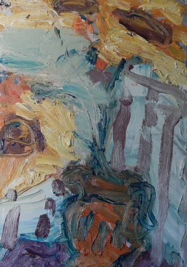 Original Abstract Expressionism Still Life Paintings by Bruce Williams