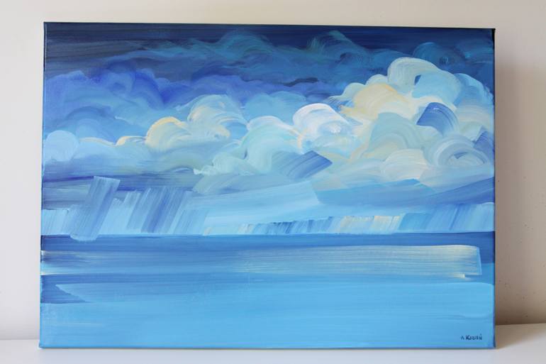 Original Contemporary Seascape Painting by Agnieszka Kozień