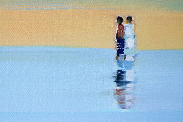 Original Beach Painting by Agnieszka Kozień