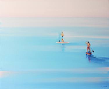 Print of Minimalism Beach Paintings by Agnieszka Kozień