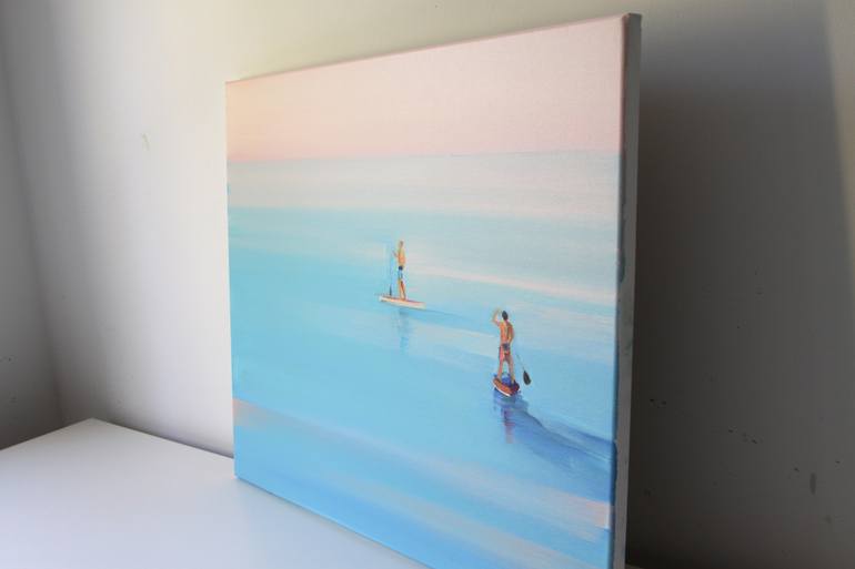 Original Contemporary Beach Painting by Agnieszka Kozień