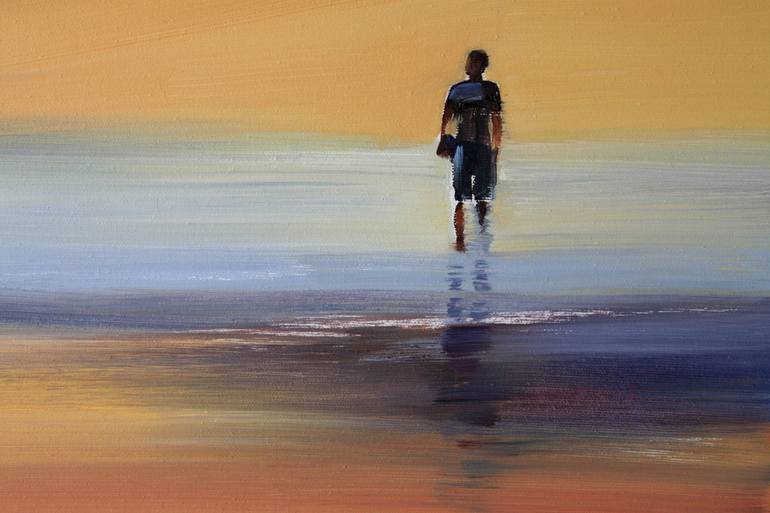 Original Contemporary Beach Painting by Agnieszka Kozień