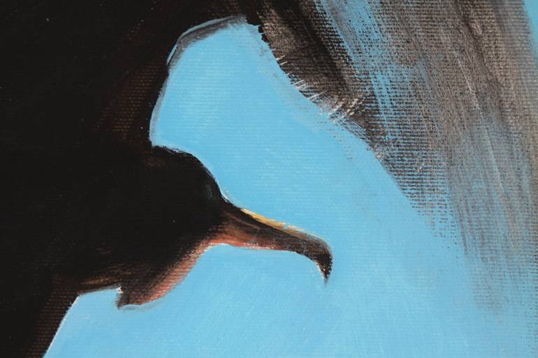 Original Minimalism Animal Painting by Agnieszka Kozień