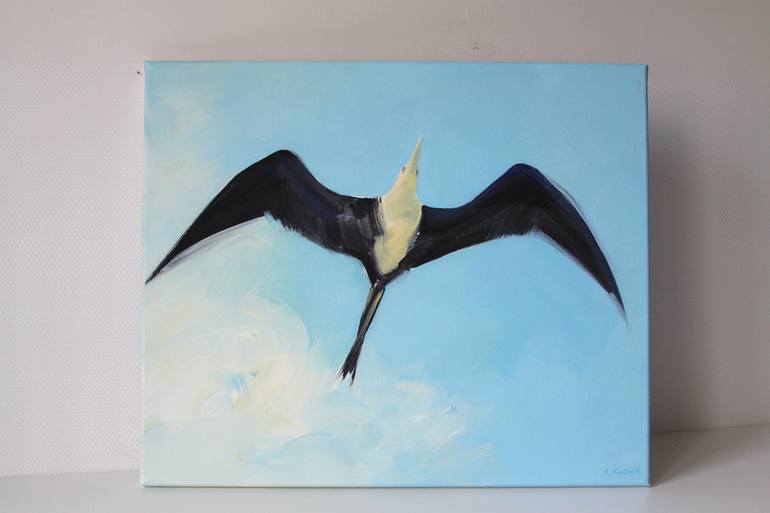 Original Minimalism Animal Painting by Agnieszka Kozień