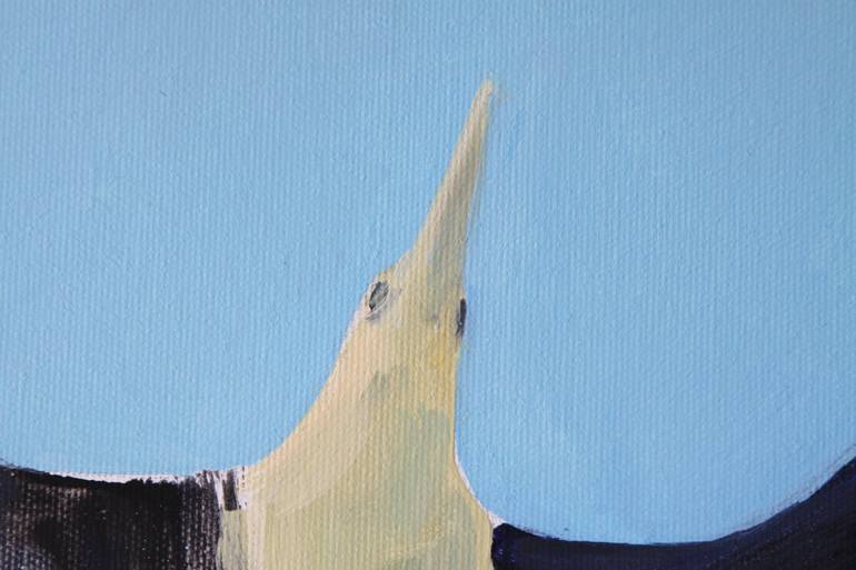 Original Minimalism Animal Painting by Agnieszka Kozień
