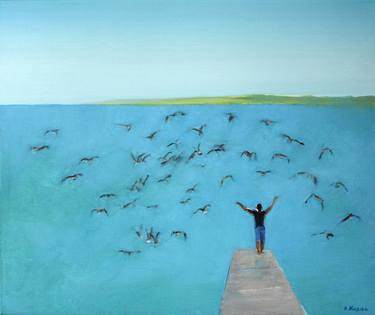Original Figurative Animal Painting by Agnieszka Kozień