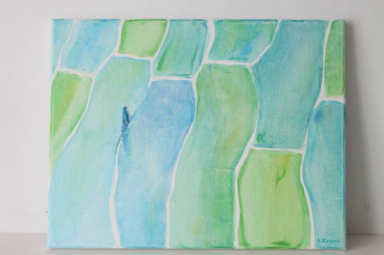 Original Minimalism Abstract Painting by Agnieszka Kozień