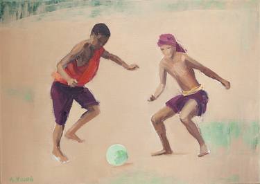 Print of Sport Paintings by Agnieszka Kozień