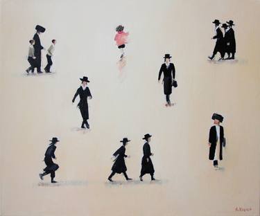 Print of Minimalism People Paintings by Agnieszka Kozień