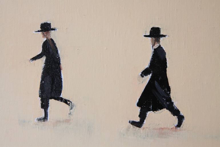 Original Figurative People Painting by Agnieszka Kozień