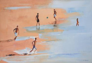 Print of Minimalism Beach Paintings by Agnieszka Kozień