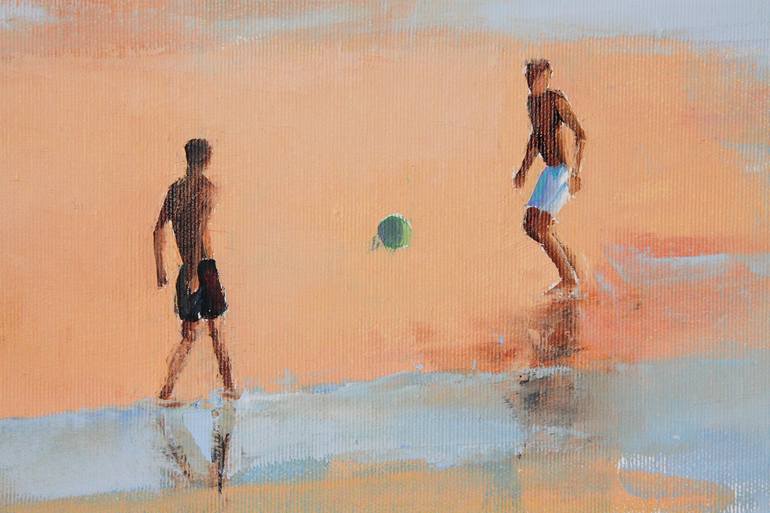 Original Beach Painting by Agnieszka Kozień