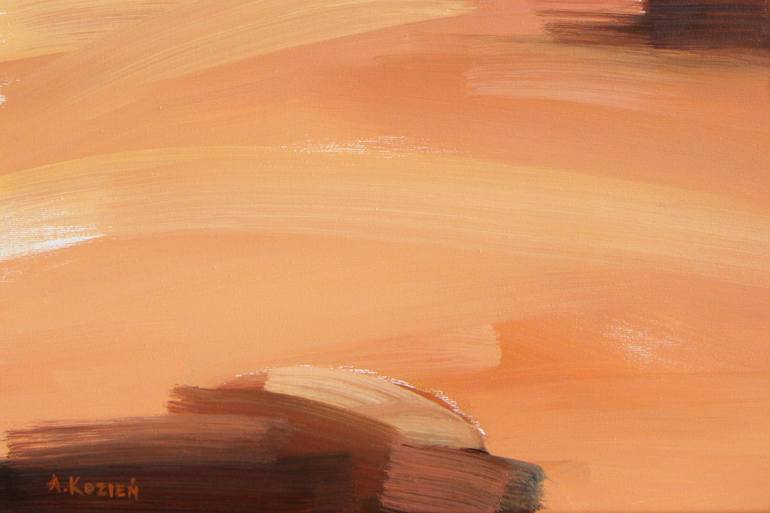 Original Expressionism Landscape Painting by Agnieszka Kozień