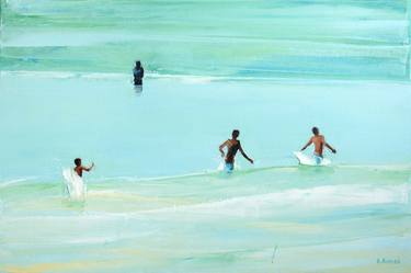 Print of Beach Paintings by Agnieszka Kozień