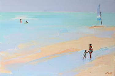 Print of Beach Paintings by Agnieszka Kozień