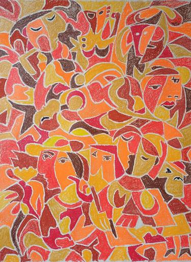 Original Abstract Expressionism Abstract Paintings by mahmut faruk kutlu