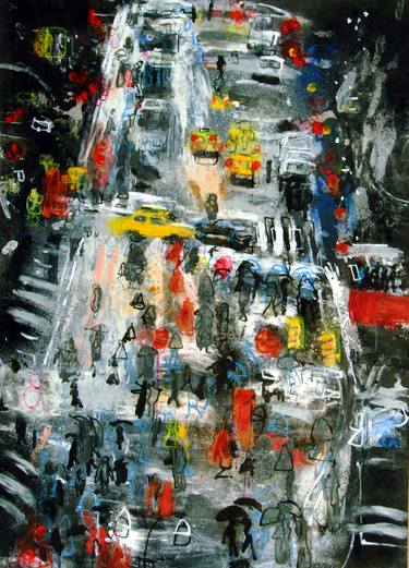 Original Expressionism Cities Paintings by Alastair Strachan