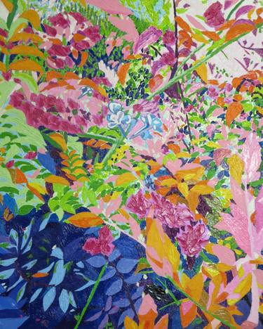 Re-Created Bougainvilleas & Cape Leadworts II by Robert S. Lee thumb
