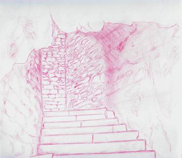 Stairs by Robert S. Lee (Sketchbook p. 13) thumb