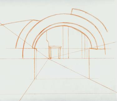 Original Realism Architecture Drawings by Robert Lee