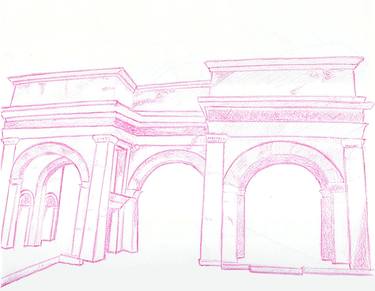 Arches by Robert S. Lee (Sketchbook p. 25) thumb