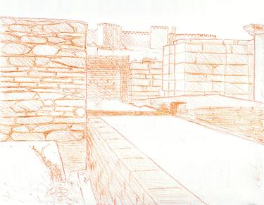 Ruins by Robert S. Lee (Sketchbook p. 35) thumb