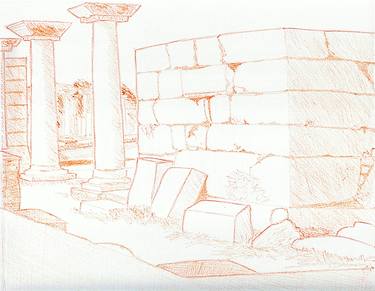 Ruins by Robert S. Lee (Sketchbook p. 36) thumb