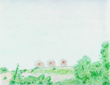 Original Rural life Drawings by Robert Lee
