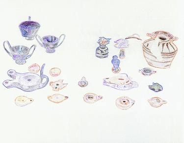 Vases and Artifacts by Robert S. Lee (Sketchbook p. 103) thumb