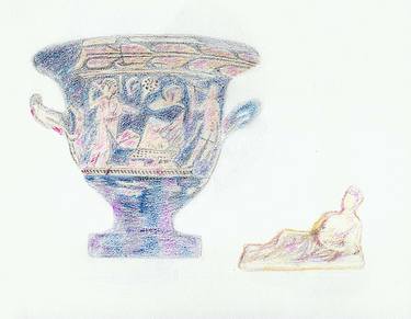 Vase with Figurine by Robert S. Lee (Sketchbook p. 106) thumb