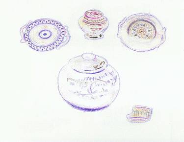 Plates & Vases by Robert S. Lee (Sketchbook p. 109) thumb