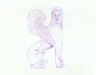 Sphinx by Robert S. Lee (Sketchbook p. 115) thumb