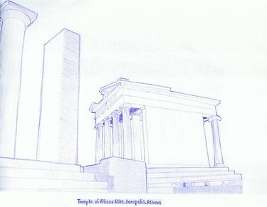 Temple of Athena Nike by Robert S. Lee (Sketchbook p. 124) thumb