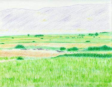 Landscape by Robert S. Lee (Sketchbook p. 167) thumb