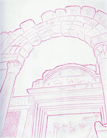 Arch by Robert S. Lee (Sketchbook p. 15) thumb