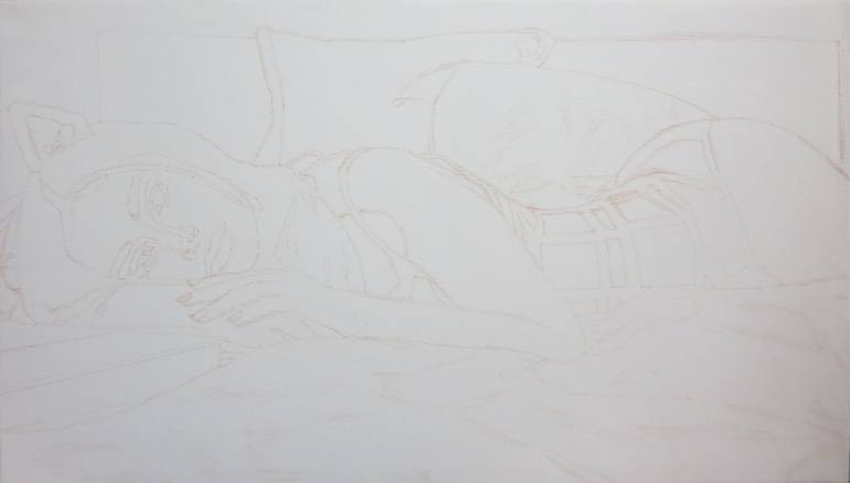 Original Fine Art Portrait Painting by Robert Lee