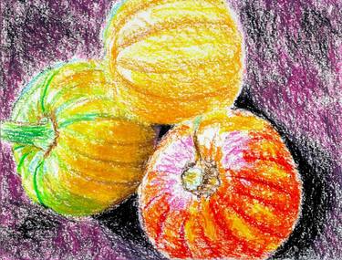 Still Life with Pumpkin and Squashes by Robert S. Lee thumb