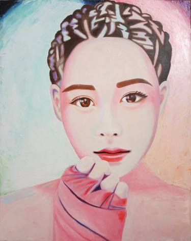 Original Figurative Women Paintings by Robert Lee