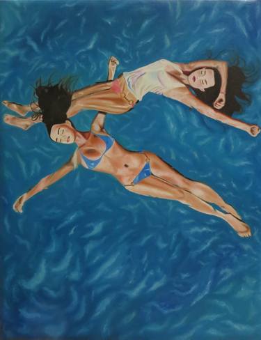Re-Created Girls in Ocean by Robert S. Lee thumb