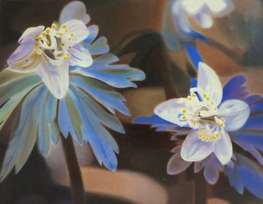 Original Fine Art Floral Paintings by Robert Lee