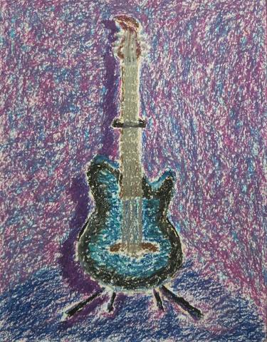 Still Life with Guitar #1 by Robert S. Lee thumb