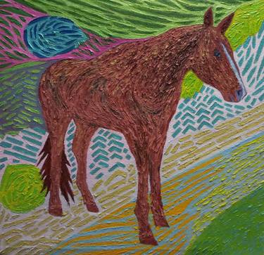 Print of Abstract Horse Paintings by Robert Lee