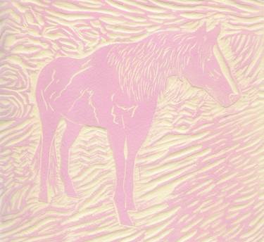 Original Impressionism Horse Printmaking by Robert Lee