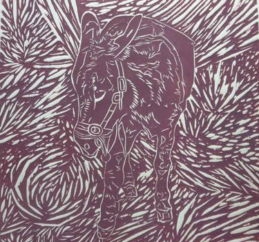 Original Expressionism Animal Printmaking by Robert Lee