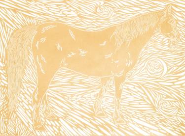 Print of Horse Printmaking by Robert Lee