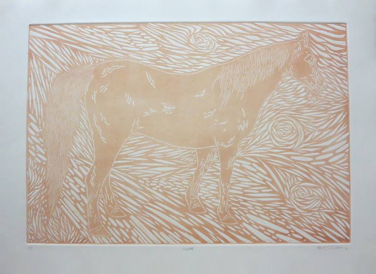 Original Horse Printmaking by Robert Lee